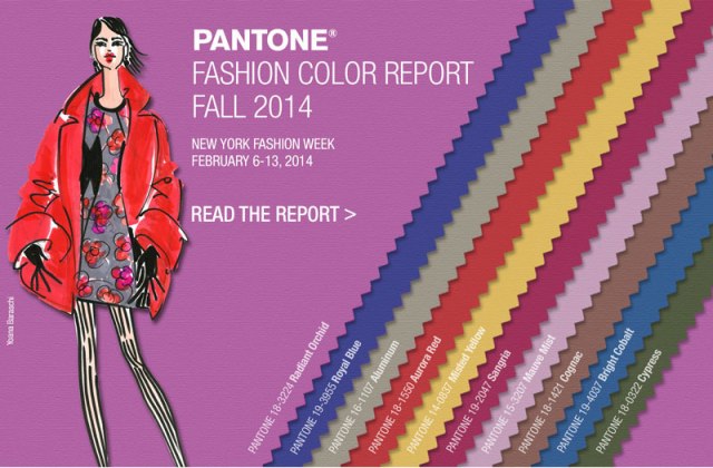 PANTONE Fashion Color Report Fall 2014